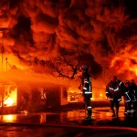 Kebakaran Pabrik Sandal PT Garuda Mas Perkasa di Medan Deli