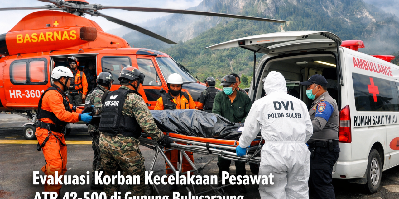 Tim DVI Evakuasi dan Identifikasi Korban Pesawat ATR 42-500