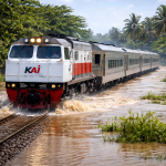 14 Perjalanan Kereta Api Terhenti Akibat Banjir di Pekalongan
