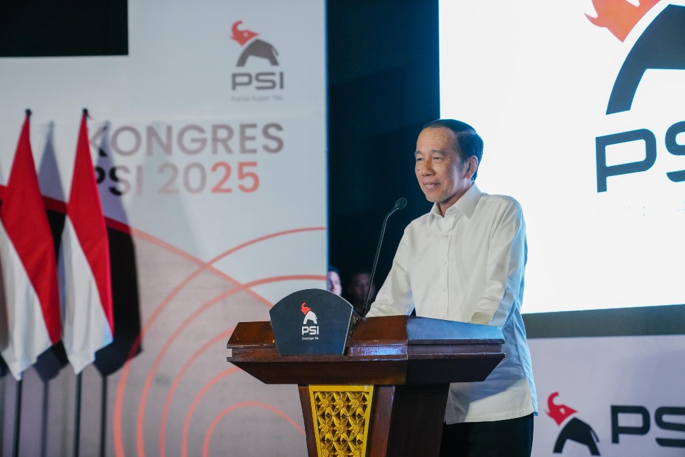 Presiden Joko Widodo memberikan arahan dalam Rakernas Partai Solidaritas Indonesia