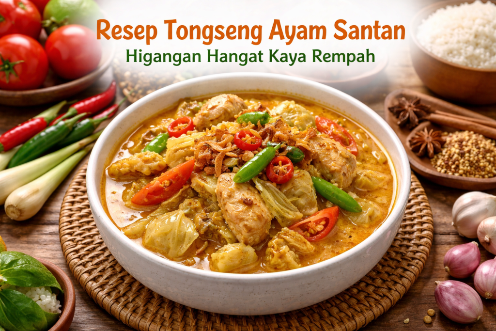 Resep tongseng ayam santan dengan kuah gurih kaya rempah