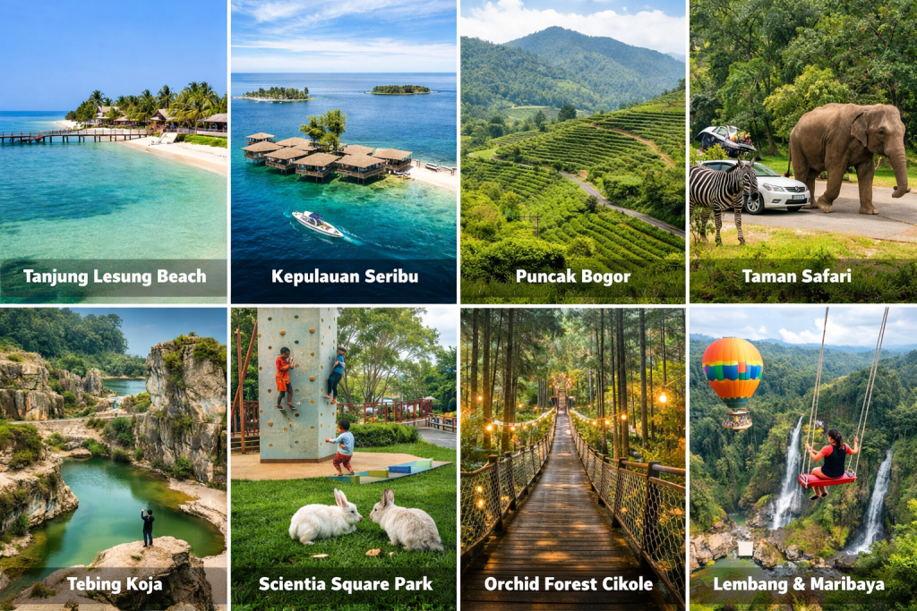 8 destinasi wisata dekat Jakarta.