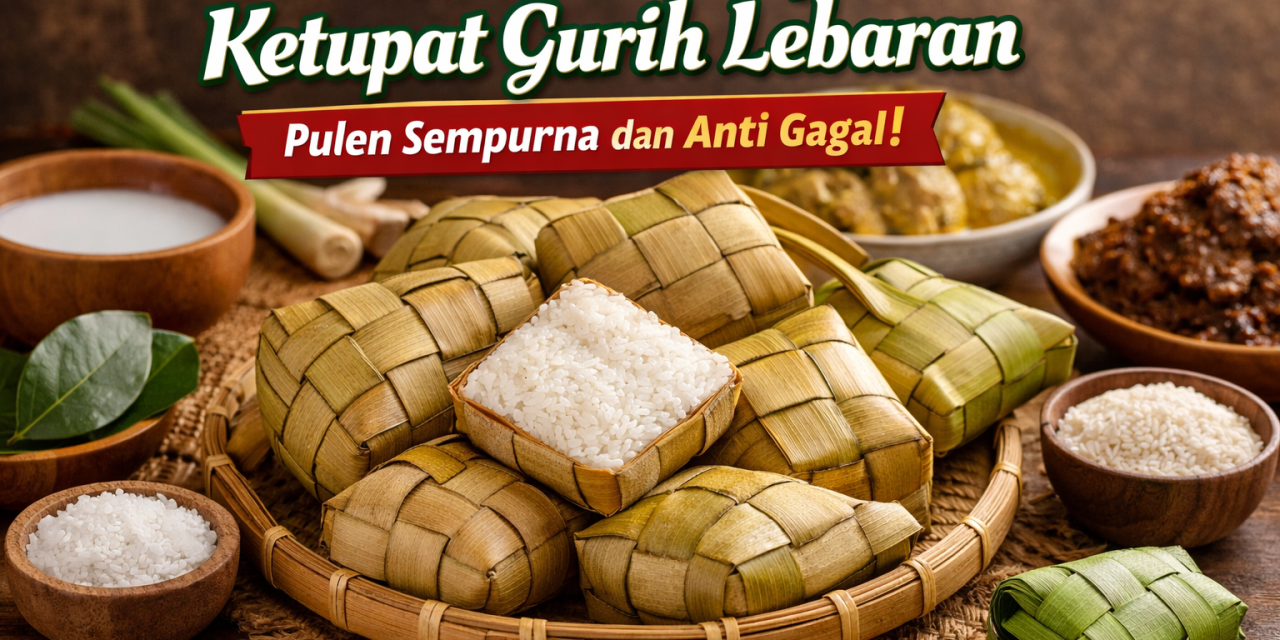 Resep Ketupat Gurih Untuk Lebaran, Hasil Bagus dan Tidak Basi
