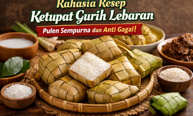 Resep Ketupat Gurih Untuk Lebaran, Hasil Bagus dan Tidak Basi