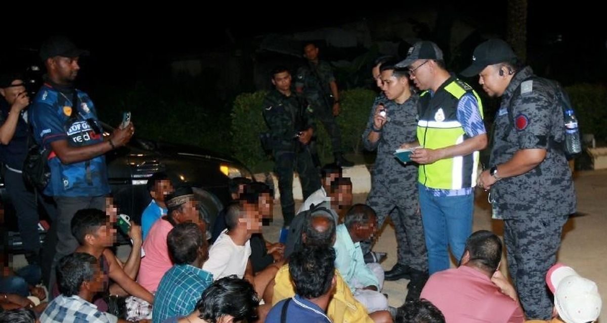 Penggerebekan Kampung Ilegal Setia Alam, 214 PATI Ditangkap