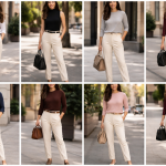 12 Warna Baju Cocok dengan Celana Cream, Stylish & Kekinian