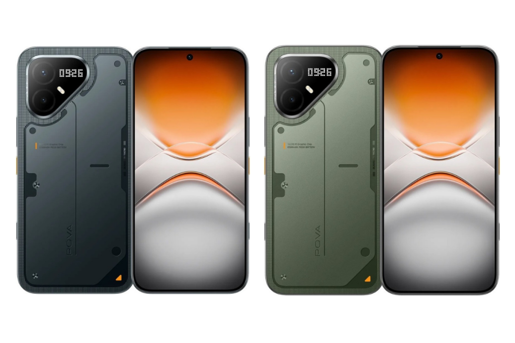 Tecno Pova 8 Pro dengan desain futuristis dan fitur gaming