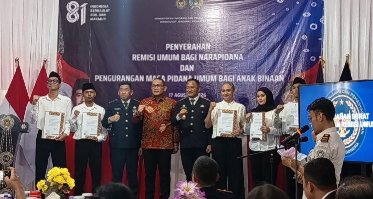 7.555 Warga Binaan Terima Remisi HUT ke-81 RI, 318 Orang Langsung Bebas