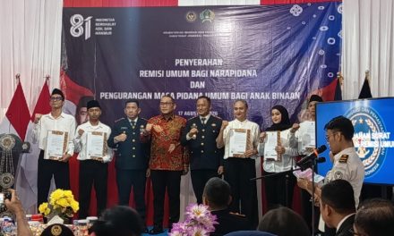 7.555 Warga Binaan Terima Remisi HUT ke-81 RI, 318 Orang Langsung Bebas