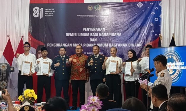 7.555 Warga Binaan Terima Remisi HUT ke-81 RI, 318 Orang Langsung Bebas