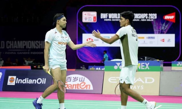 Fajar/Fikri Tembus Perempat Final Kejuaraan Dunia Bulutangkis 2026 Usai Kalahkan Wakil Korea